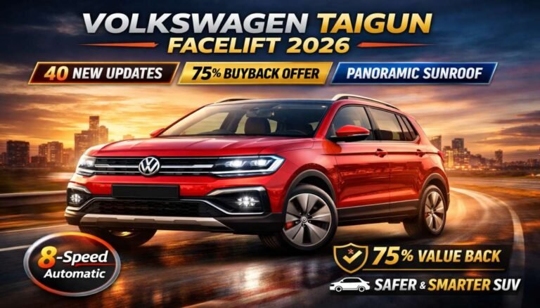 Volkswagen Taigun Facelift 2026: A Smarter, Safer SUV with 40 Updates and 75% Buyback That Changes the Game